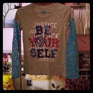 Long sleeve girls inspirational t-shirt